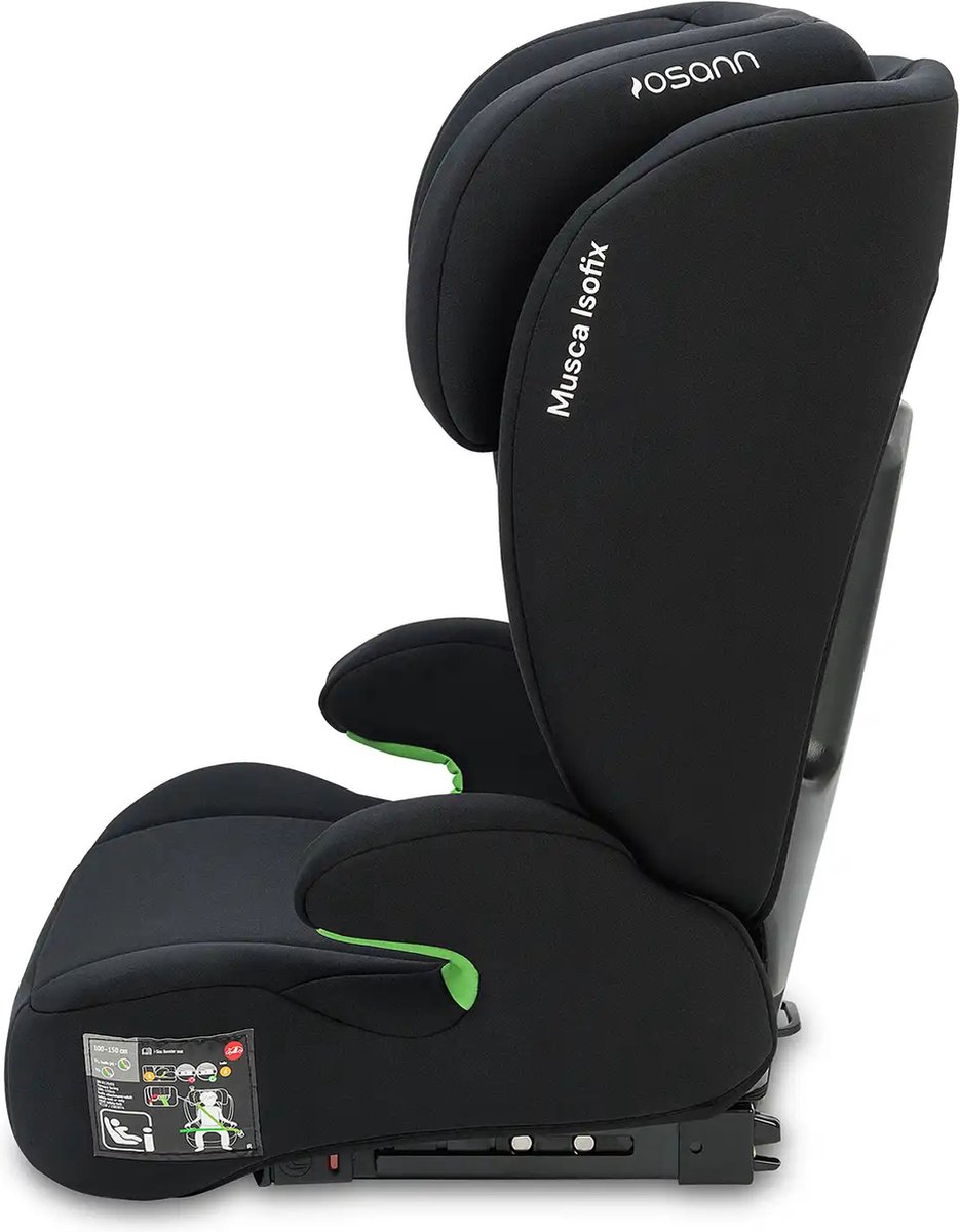 Osann Musca isofix autostoel zwart i-Size 100-150 cm