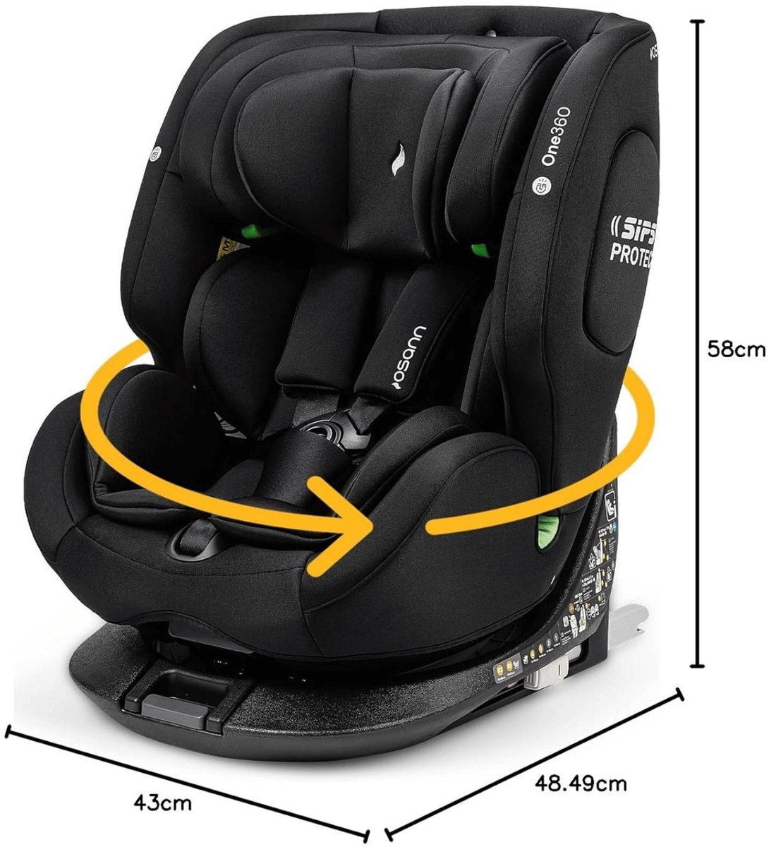 Osann One 360° i-Size Autostoel Isofix Groep 0-3 0-12 Jaar