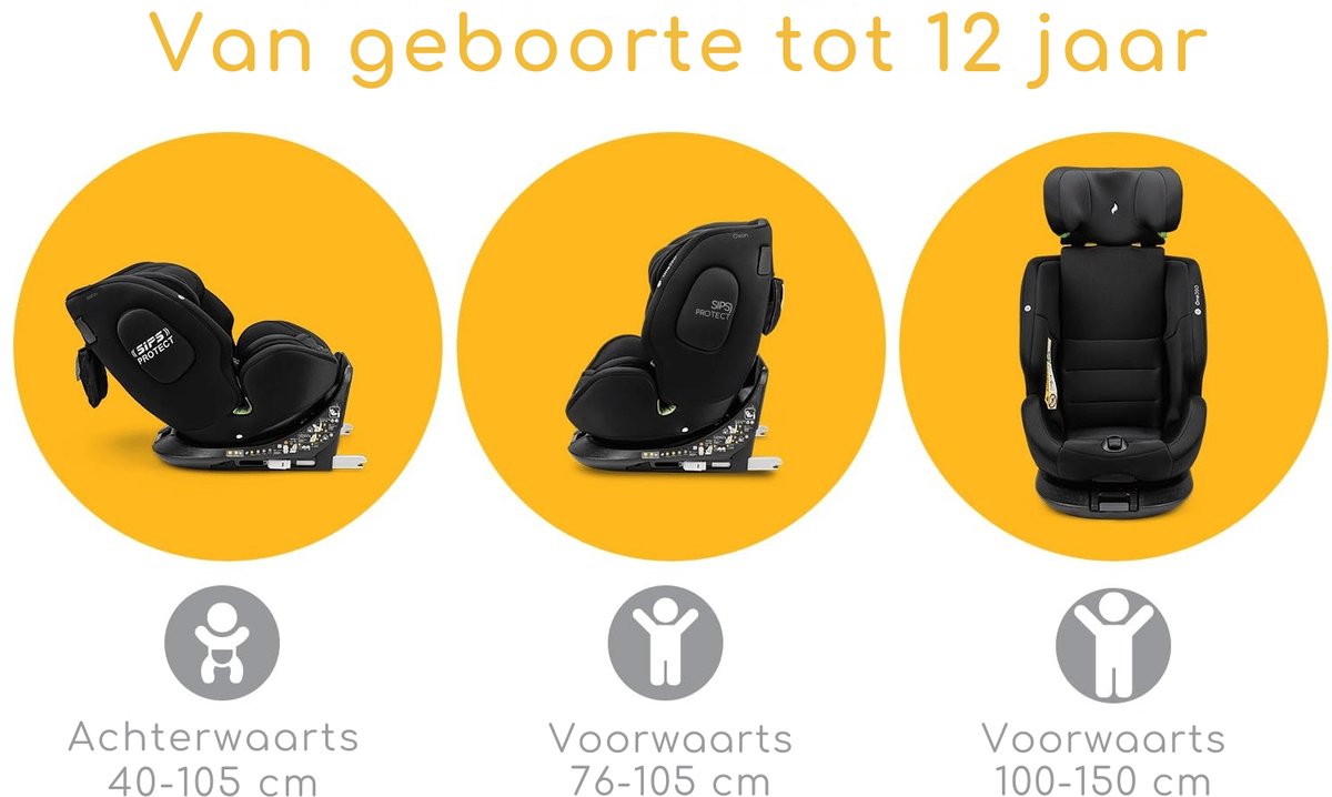 Osann One 360° i-Size Autostoel Isofix Groep 0-3 0-12 Jaar