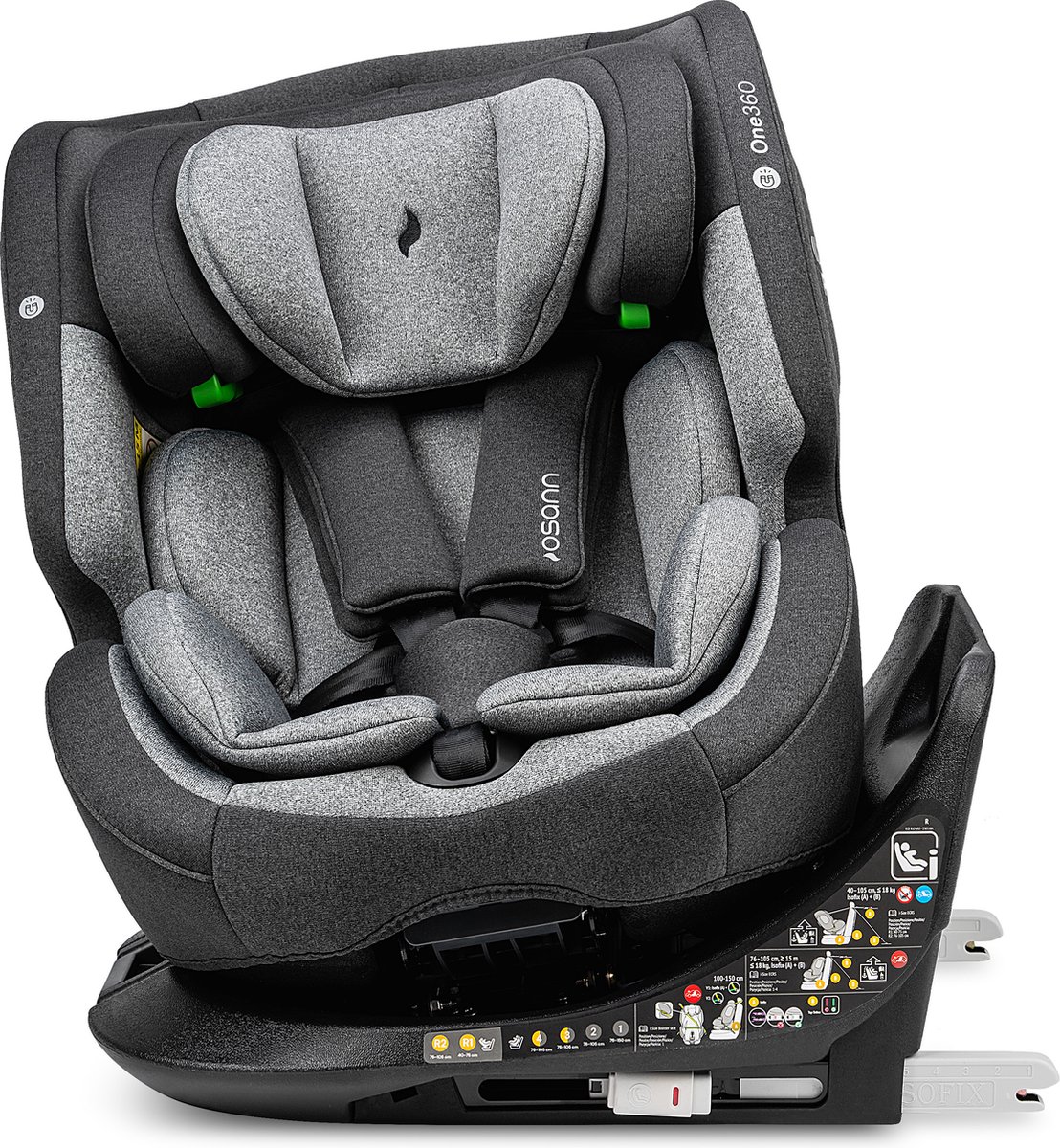 Osann One360 i-Size Draaibare Autostoel Grijs