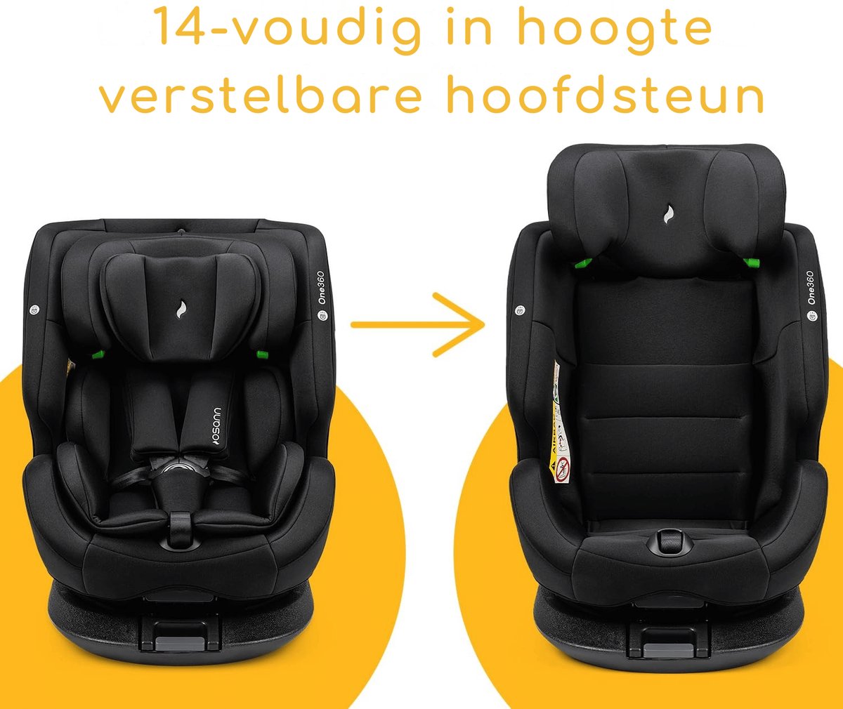Osann One360 i-Size Draaibare Autostoel Grijs