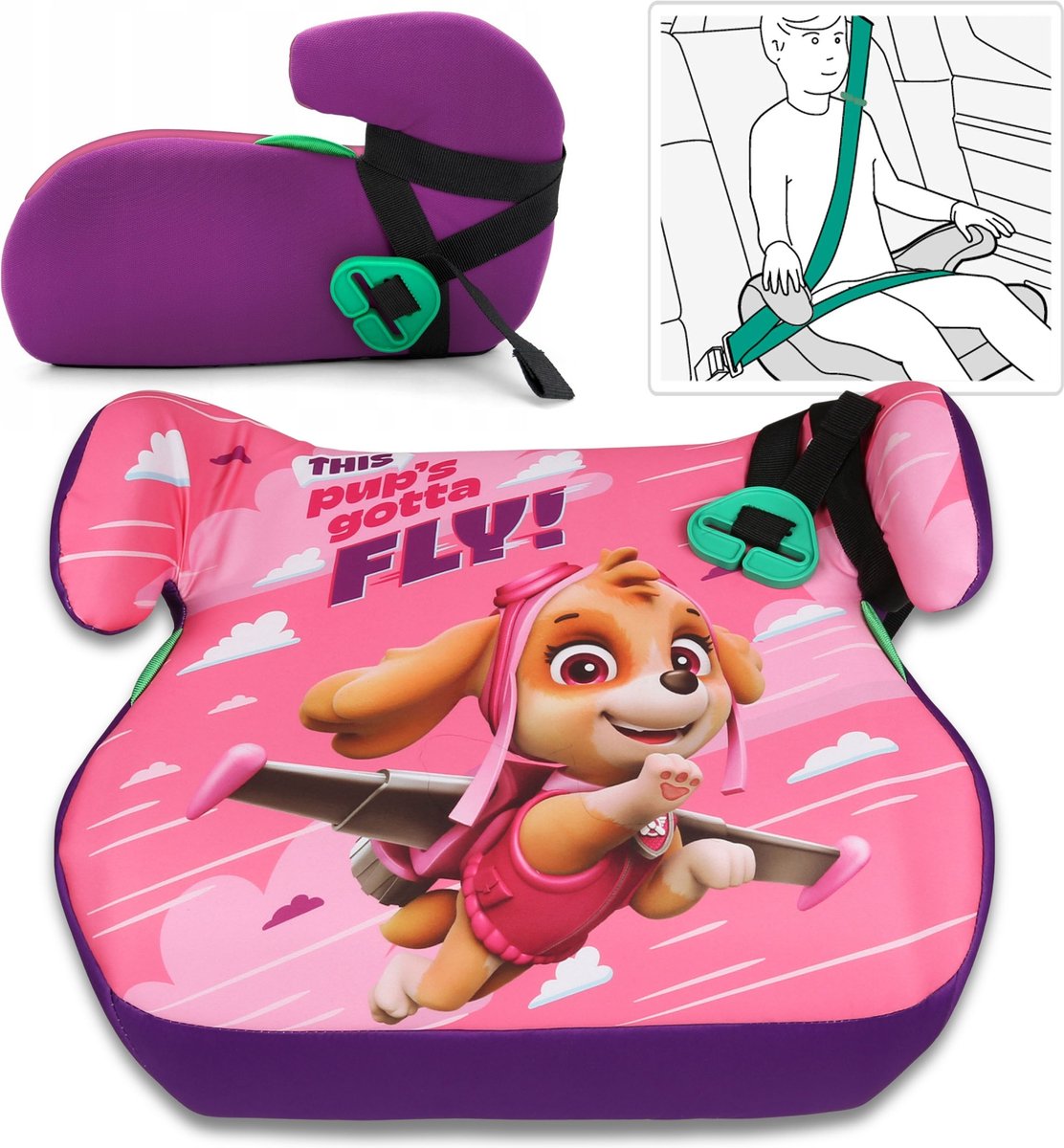 Paw Patrol Skye Kinderzitje 15-36 kg 125-150 cm