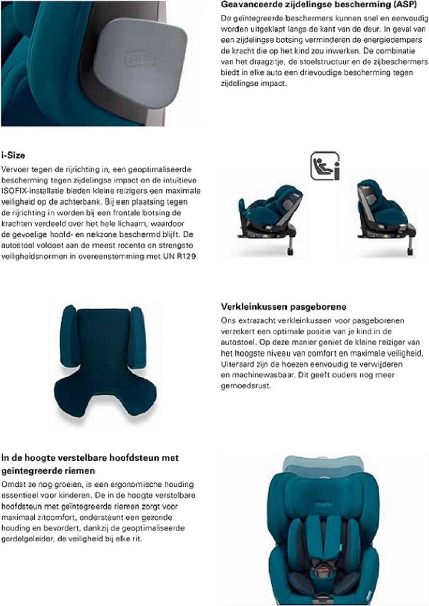 Recaro Salia I-Size Prime Mat Black autostoel