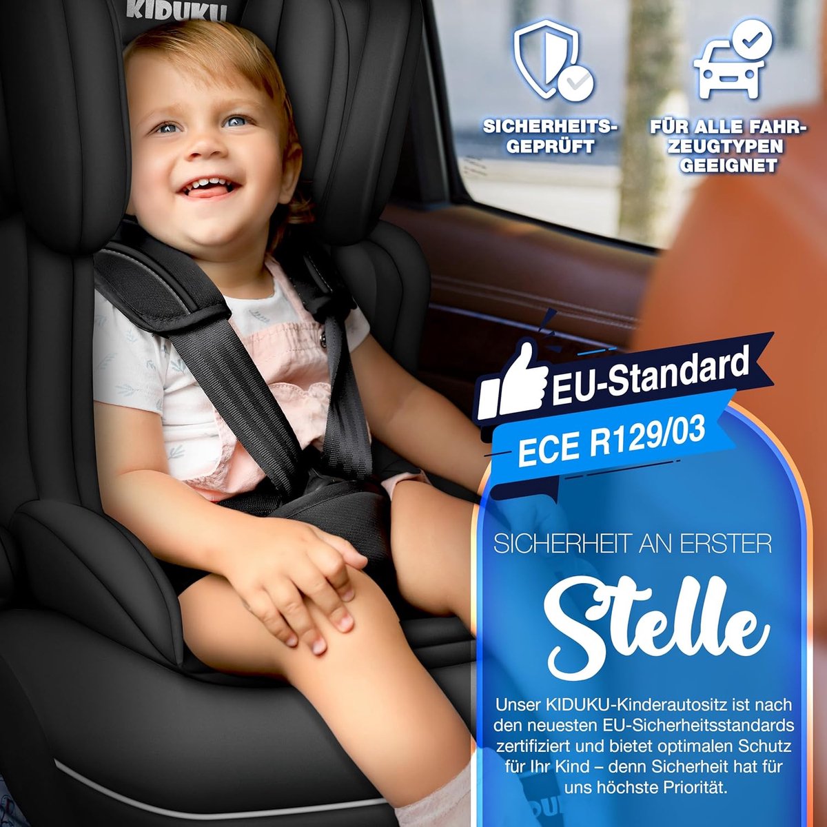 Wat vinden we goed aan de RFWR® Kinderautostoel 9-36 kg Groep 1/2/3