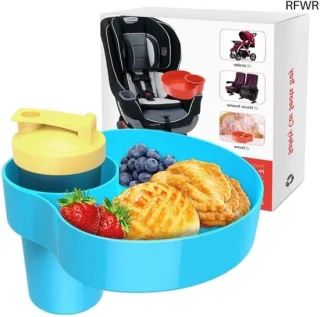 RFWR® kinderautostoeltje met snacklade en bekerhouder
