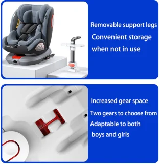 Seastone Autostoel 0-36 kg Zwart Met Isofix