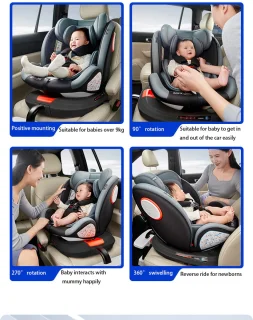 Seastone Autostoel Isofix 0-36 kg Zwart