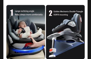 Seastone Autostoel Isofix 0-36 kg Zwart