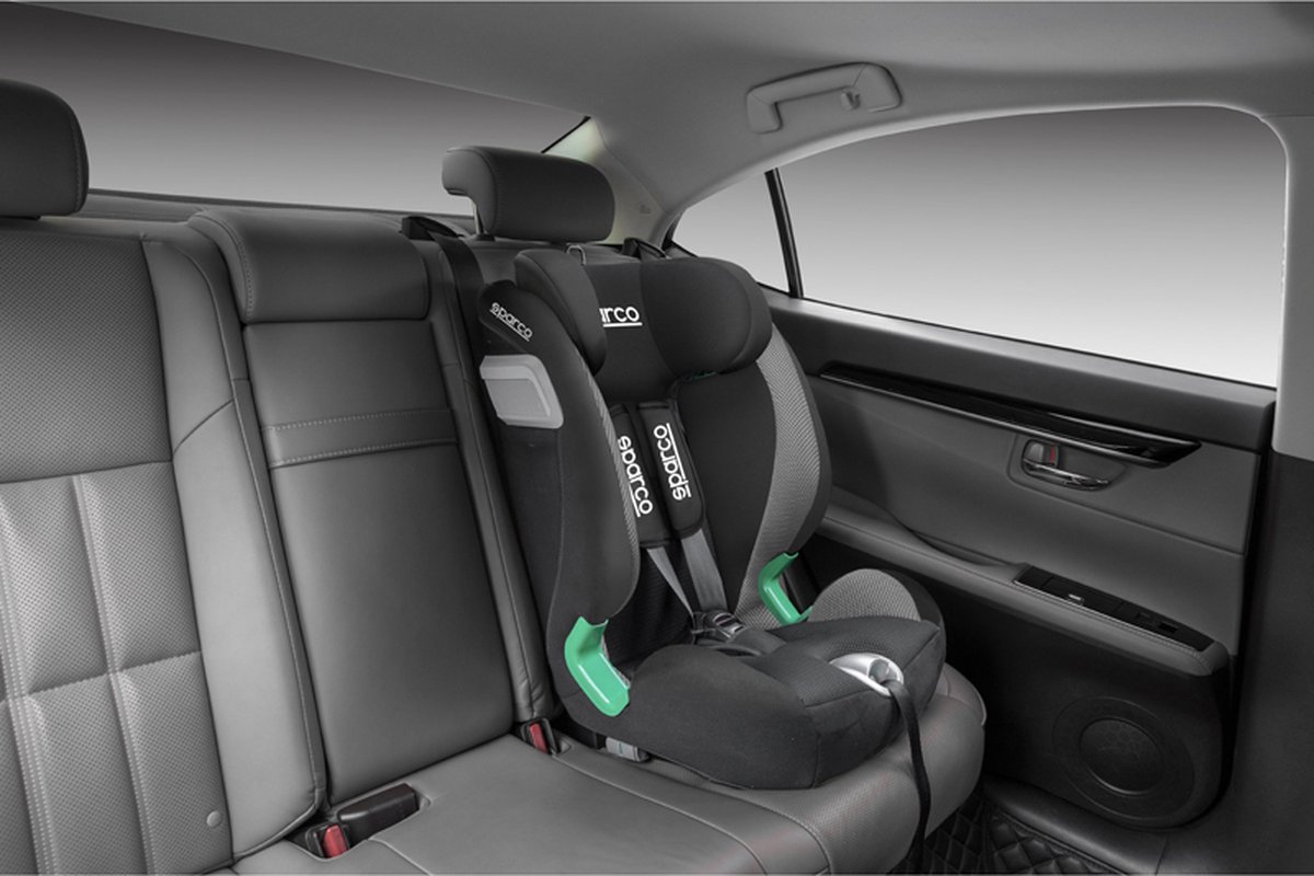 Sparco SK5000I kinderstoel Isofix zwart/grijs i-Size 76-150 cm