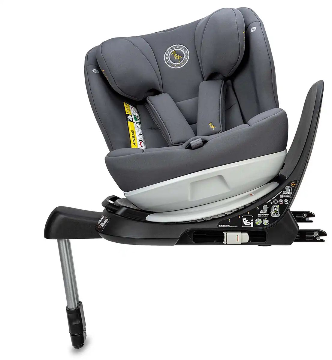 Storchenmühle Niki Kid autostoel i-Size Asphalt Grijs