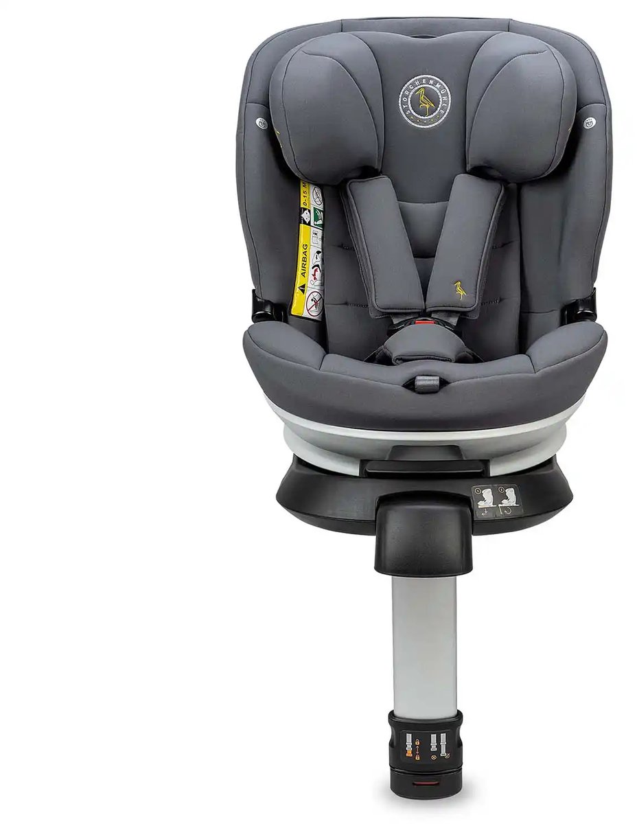 Storchenmühle Niki Kid autostoel i-Size Asphalt Grijs