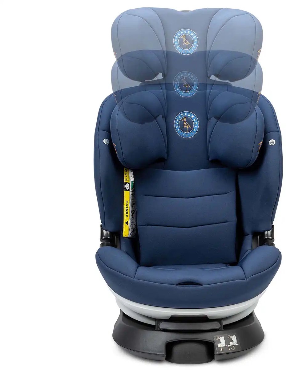Storchenmühle Niki Kid i-Size Autostoel Iris Blauw