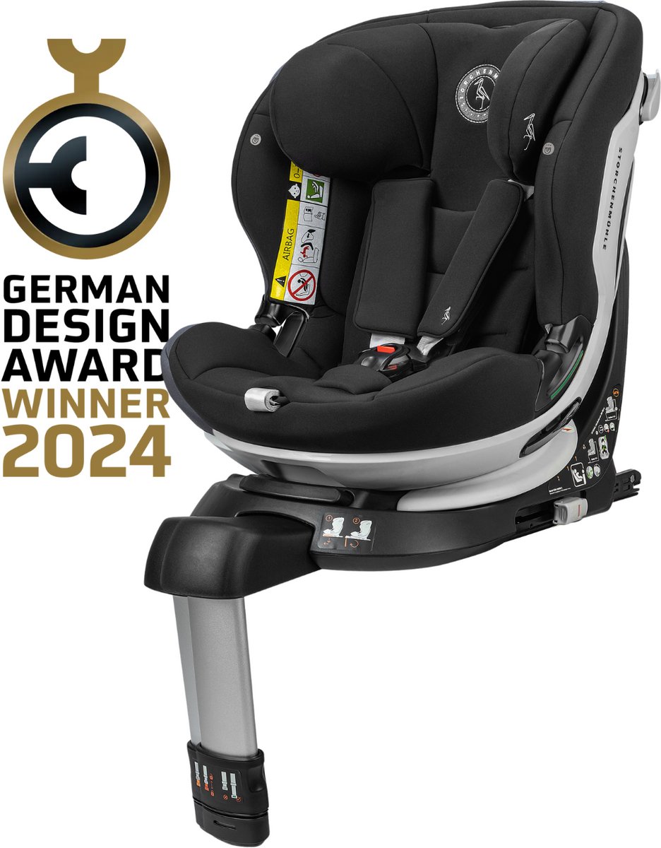 Storchenmühle Niki Kid i-Size autostoel Onyx Zwart