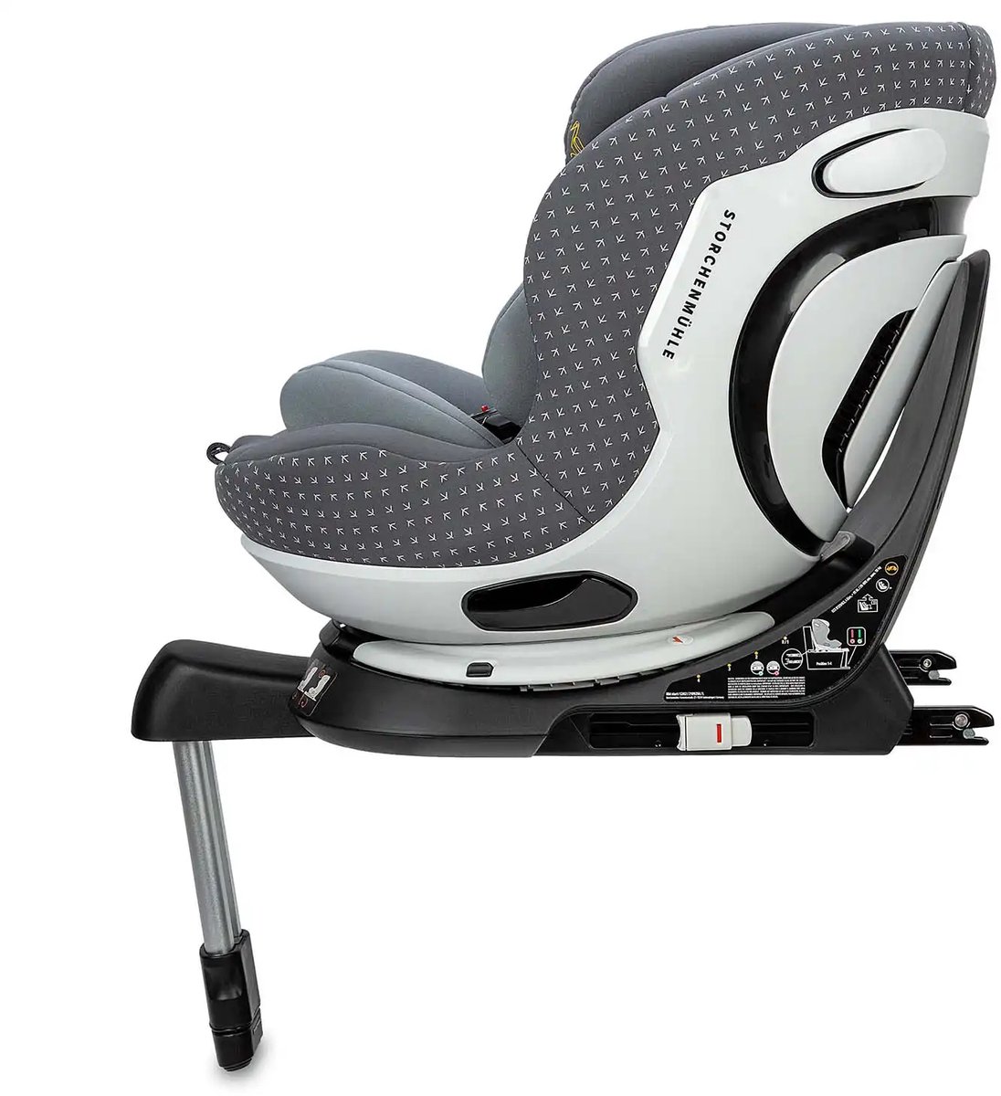Storchenmühle Niki Start Asphalt i-Size autostoel Grijs