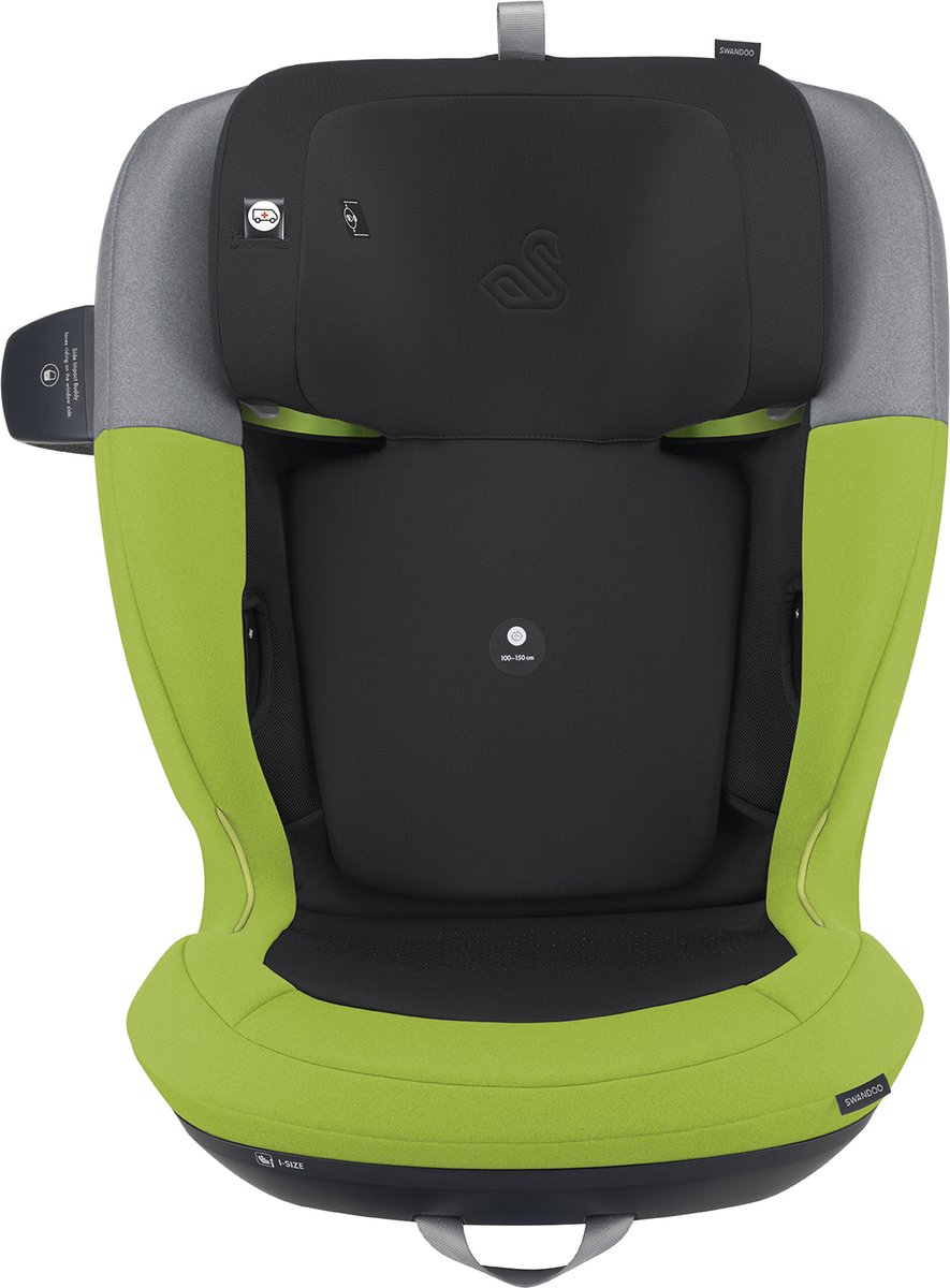 Swandoo Charlie i-Size Autostoel 433C Lime/Sesame Grey