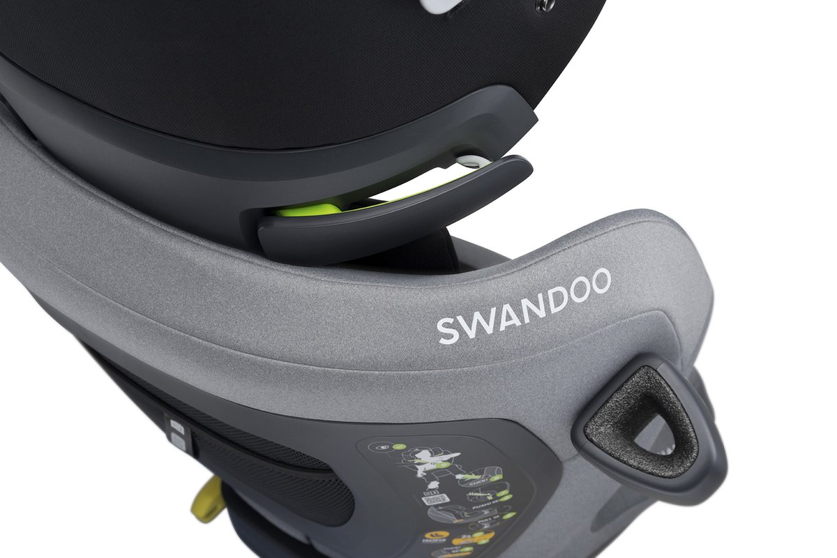 Swandoo Charlie i-Size Autostoel 433C Lime/Sesame Grey
