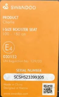 Swandoo Charlie i-Size Autostoel Chia Black