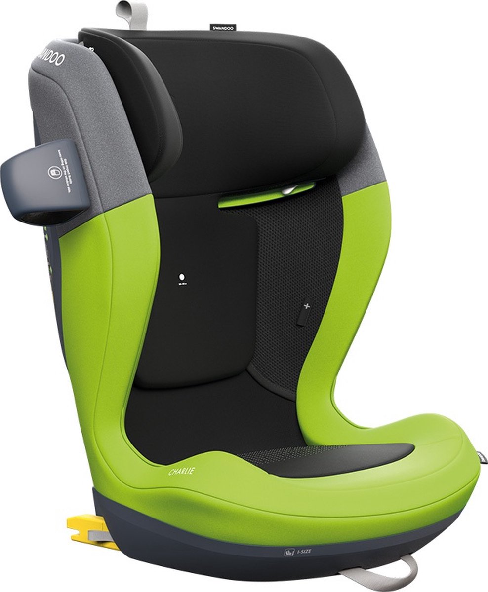 Swandoo Charlie i-Size Autostoel Lime/Sesame Grey