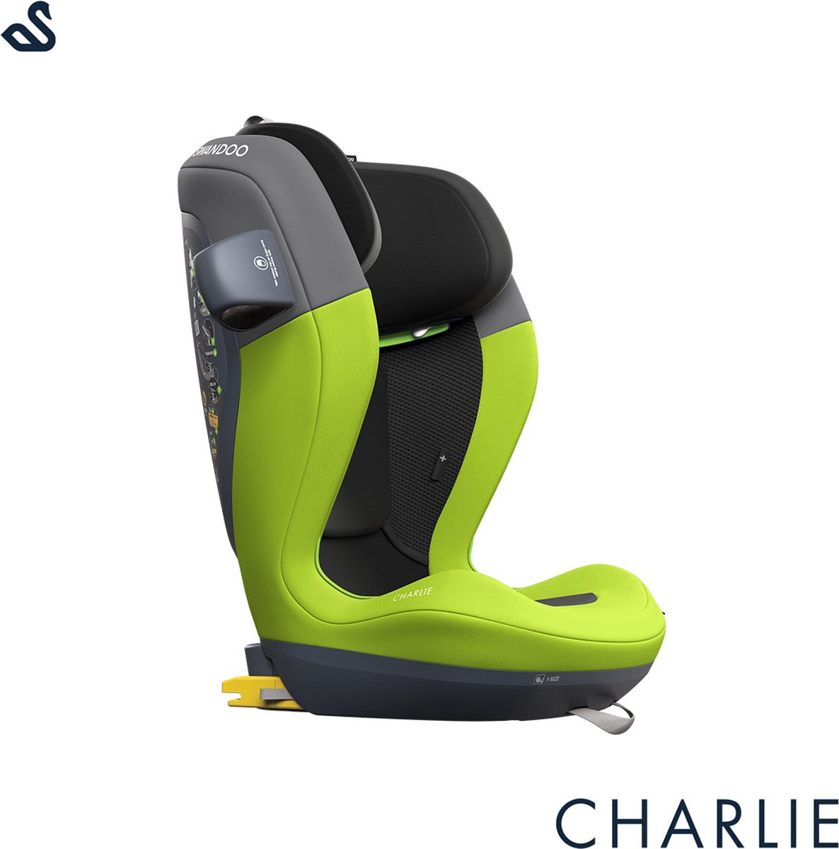 Swandoo Charlie i-Size Autostoel Lime/Sesame Grey