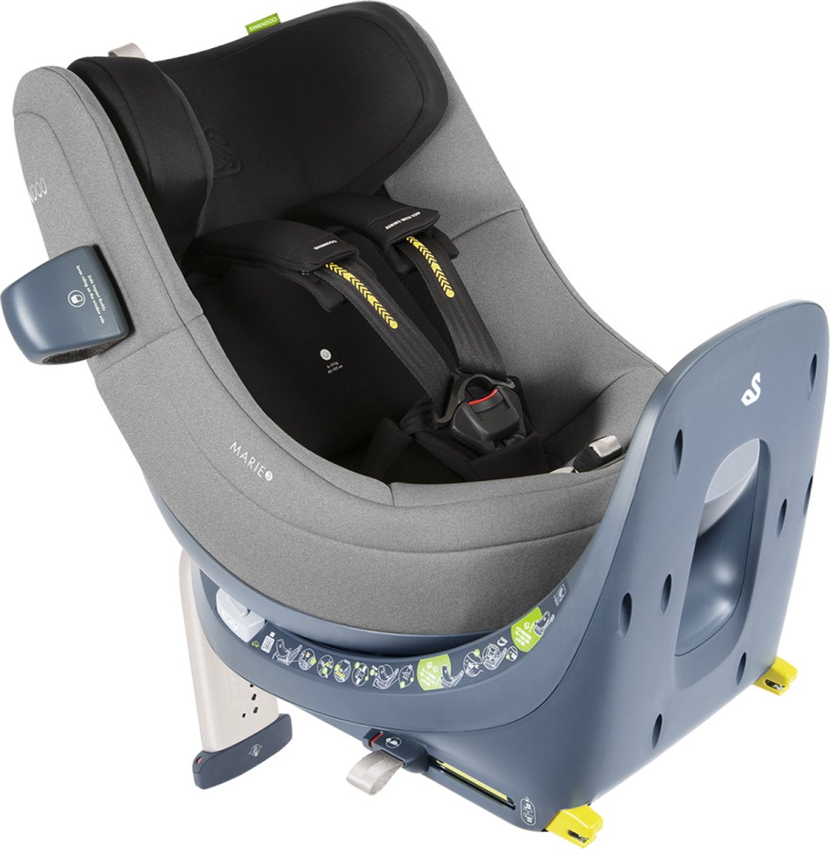 Swandoo Marie 3 360° i-Size Sesame Grijs Autostoel 0-18 kg