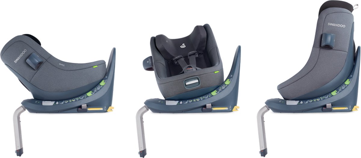 Swandoo Marie 3 360° i-Size Sesame Grijs Autostoel 0-18 kg