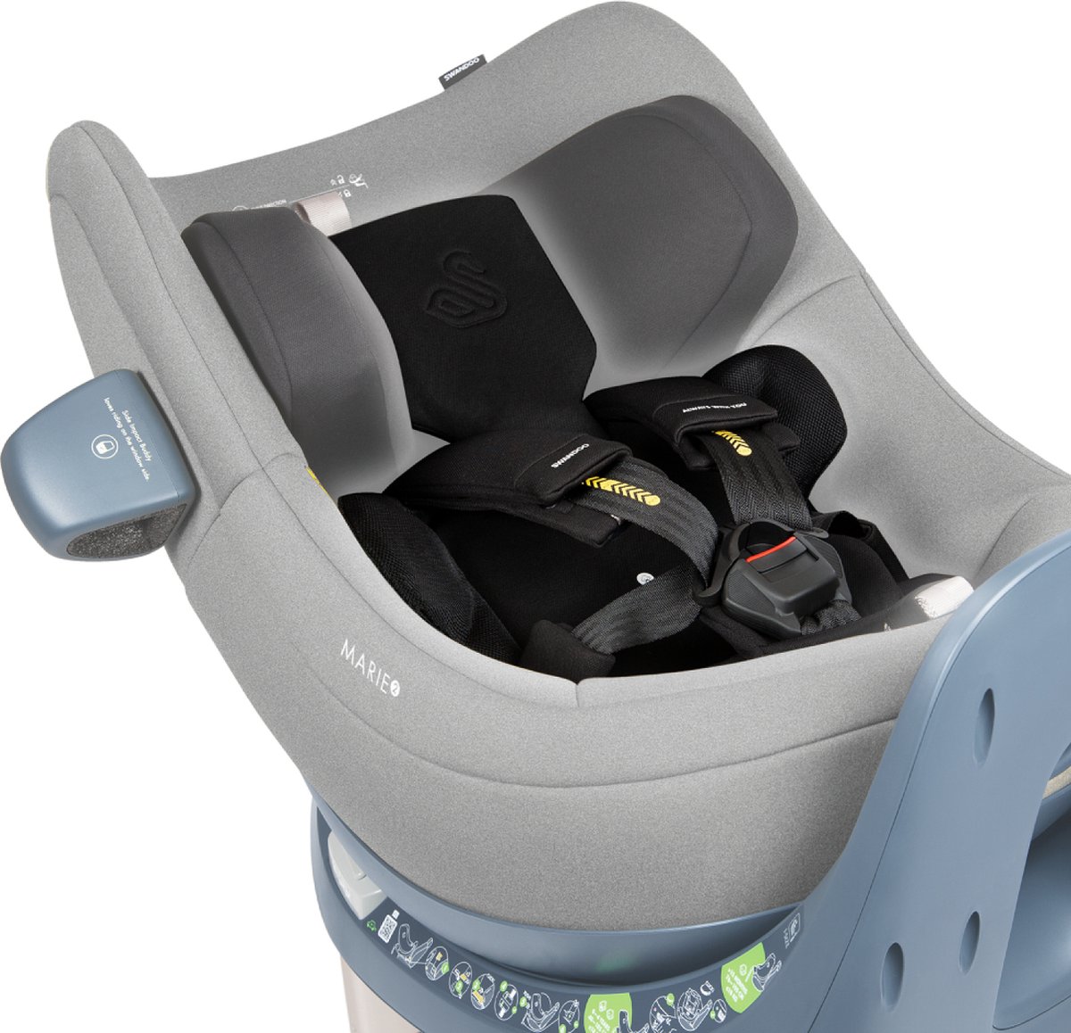 Swandoo Marie 3 360° i-Size Sesame Grijs Autostoel 0-18 kg