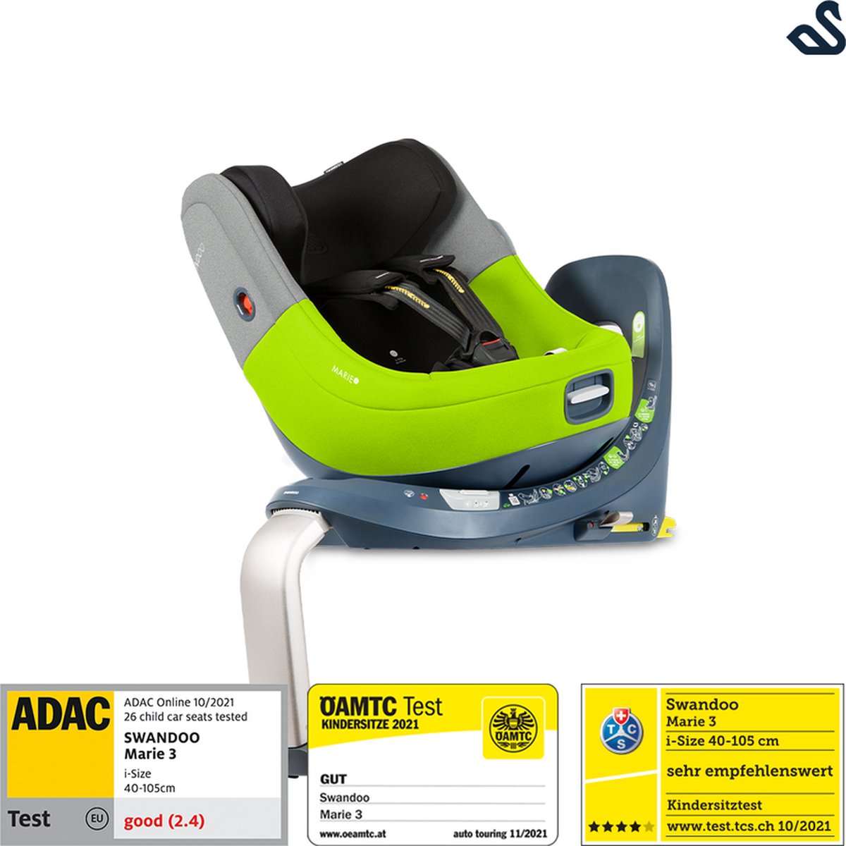 Swandoo Marie 3 360° i-Size Sesame Grijs Autostoel 0-18 kg