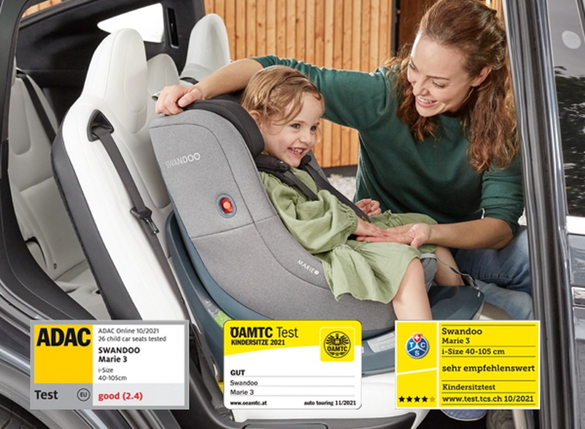 Swandoo Marie 3 360° i-Size Sesame Grijs Autostoel 0-18 kg