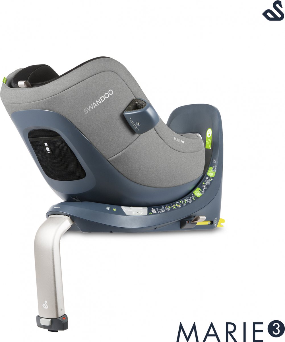 Swandoo Marie 3 360° i-Size Sesame Grijs Autostoel 0-18 kg