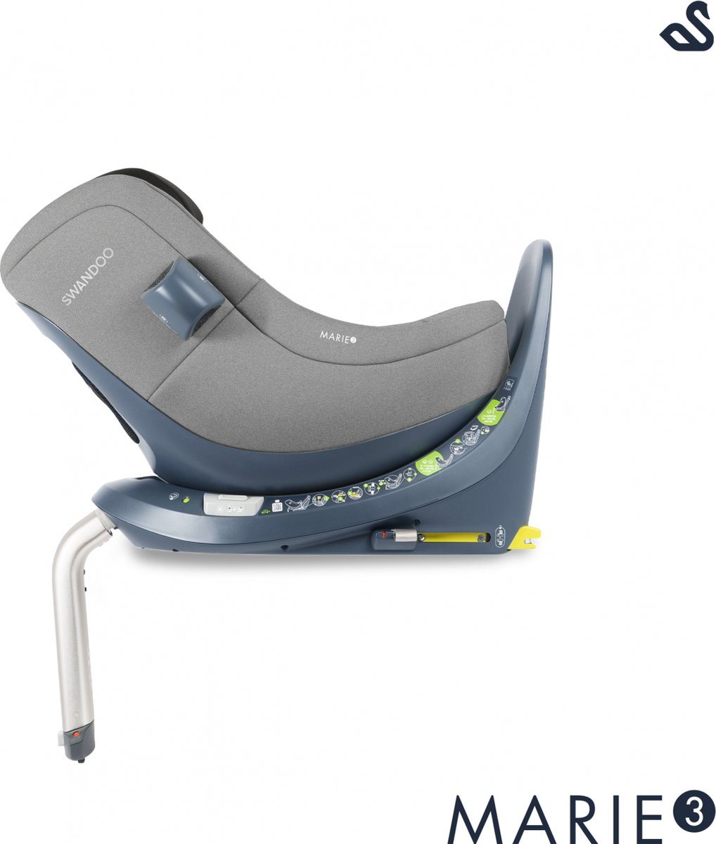 Swandoo Marie 3 360° i-Size Sesame Grijs Autostoel 0-18 kg