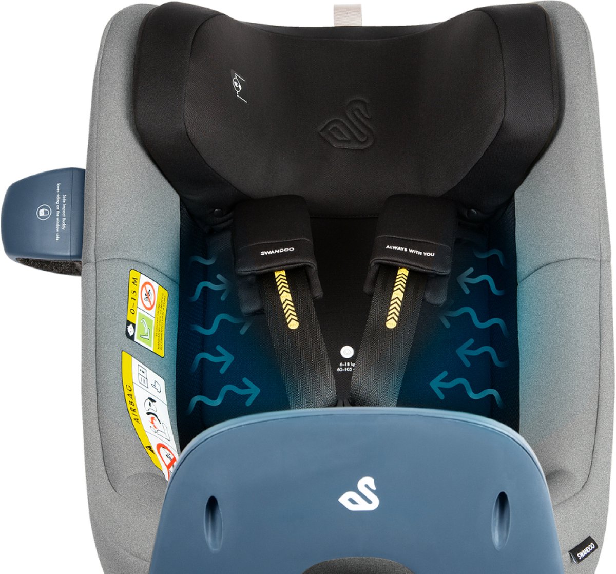 Swandoo Marie 3 i-Size Autostoel Chia Black