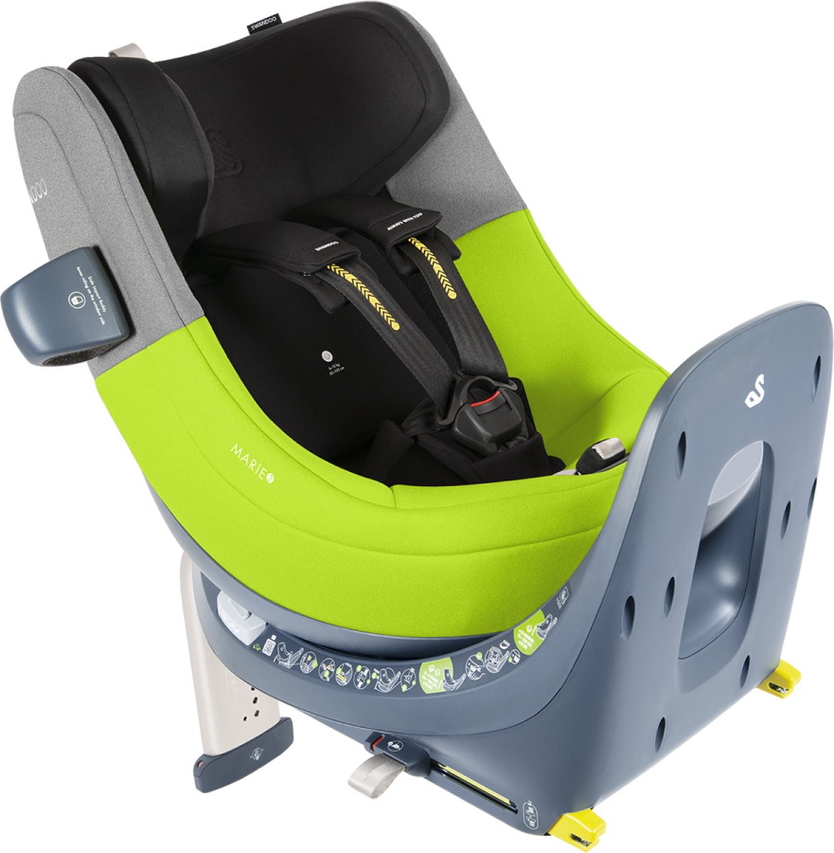Swandoo Marie 3 i-Size Autostoel Sesame/Lime Groen 0-18 kg
