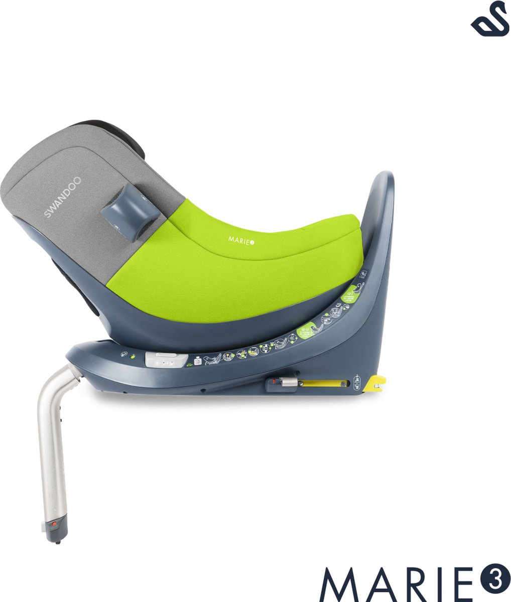 Swandoo Marie 3 i-Size Autostoel Sesame/Lime Groen 0-18 kg