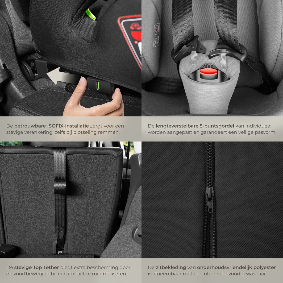 tectake Autostoel Emely i-Size Isofix