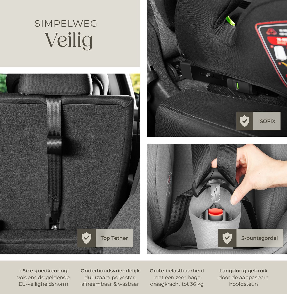 tectake Autostoel Emely i-Size Isofix