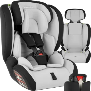 tectake Autostoel Kinderzitje 36 kg lichtgrijs/zwart