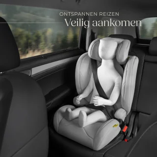 tectake Kinderautostoeltje i-Size YB805A lichtgrijs
