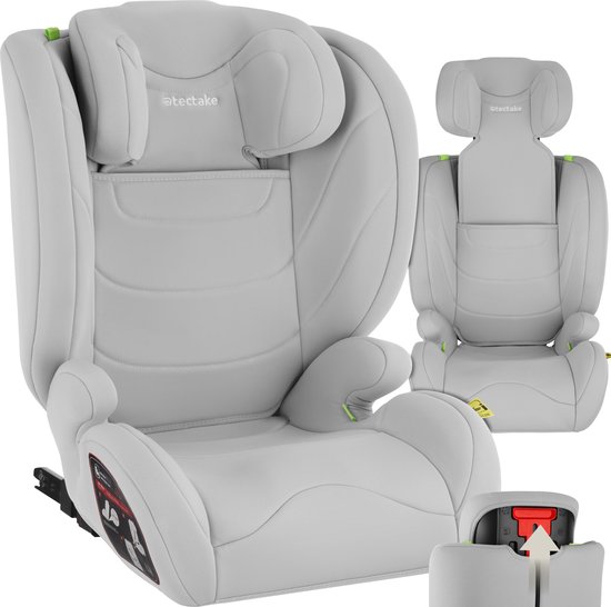tectake Kinderautostoeltje i-Size YB805A lichtgrijs