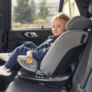 Thuys Autostoel 360° Draaibaar Isofix Kinderzitje Grijs