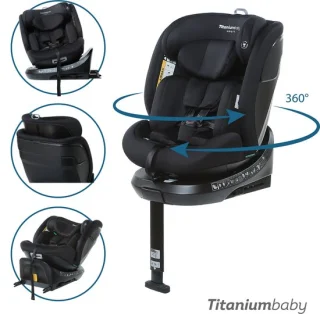 Titaniumbaby Nitro Evo Autostoel Black 2025