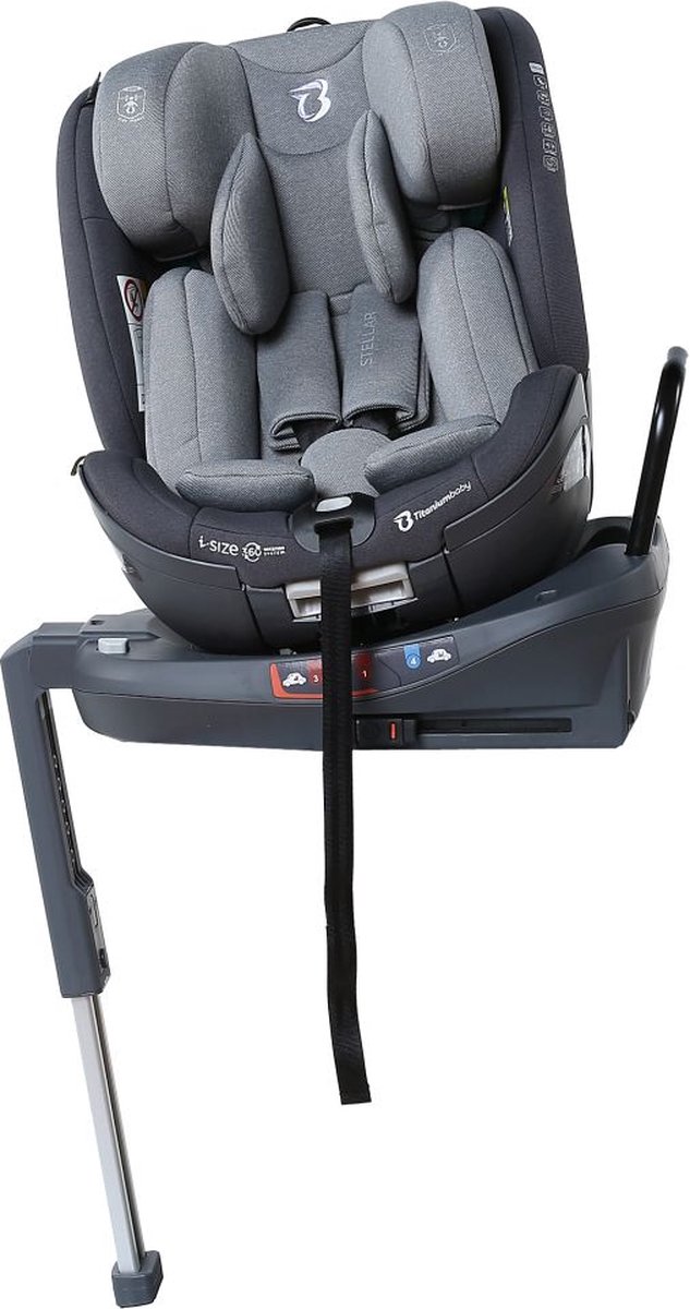 Titaniumbaby Stellar I-size Autostoel Grijs