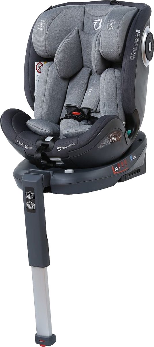 Titaniumbaby Stellar I-size Autostoel Grijs