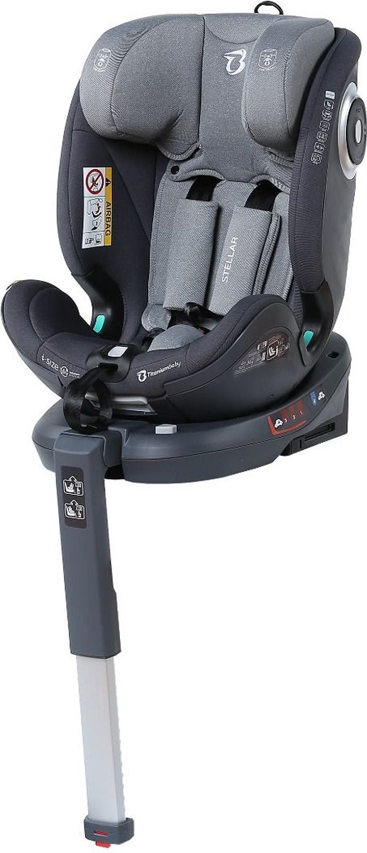 Titaniumbaby Stellar I-size Autostoel Grijs