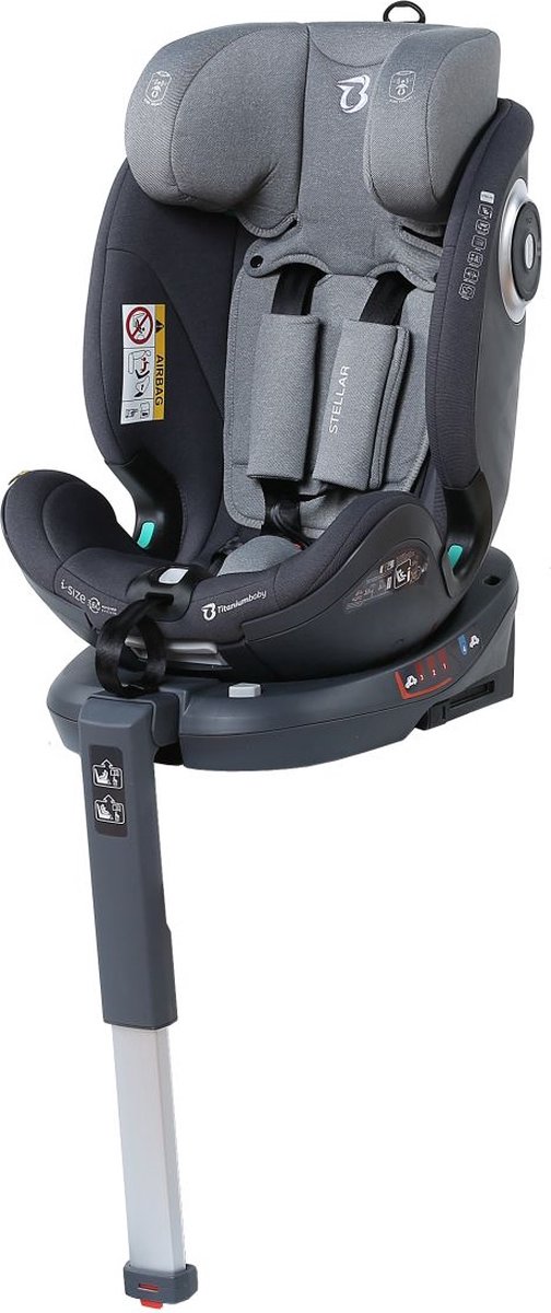 Titaniumbaby Stellar I-size Autostoel Grijs