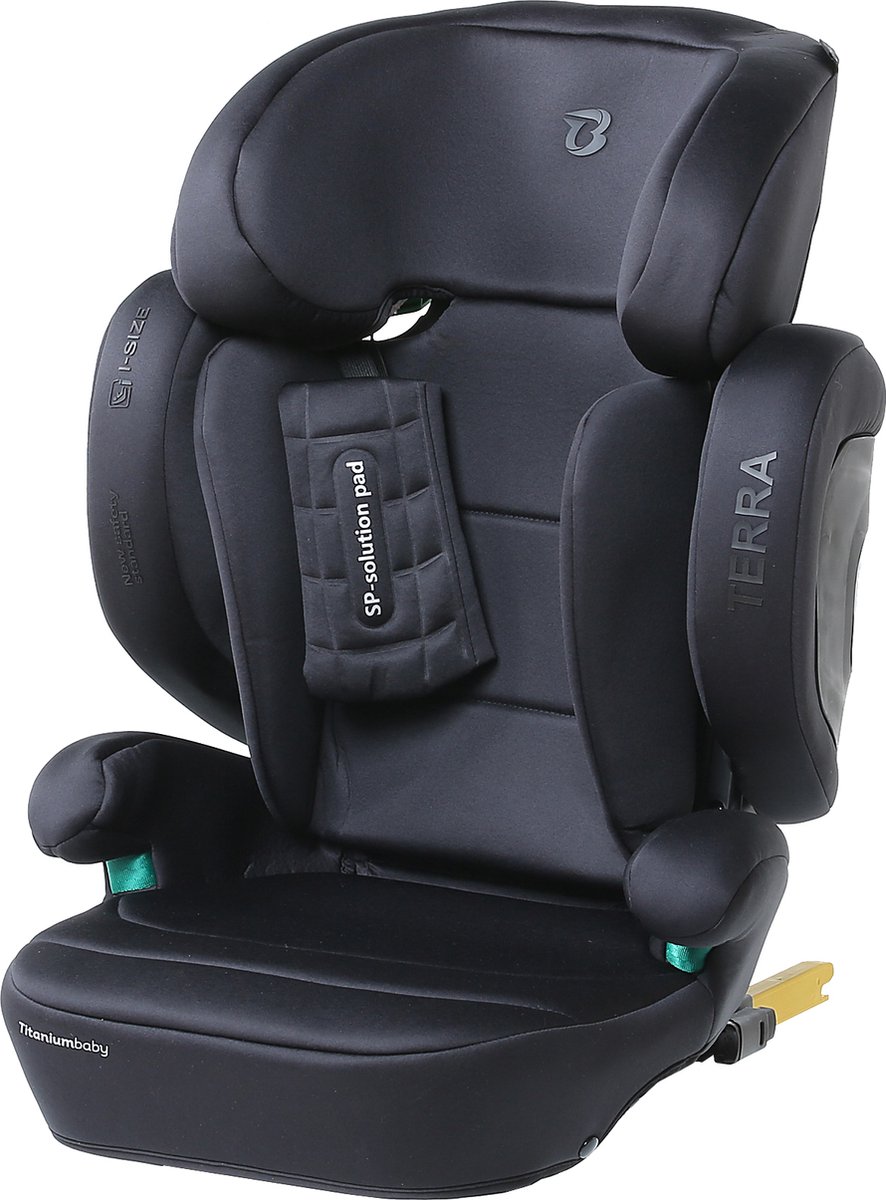 Titaniumbaby Terra Autostoel i-Size 100-150 cm Zwart