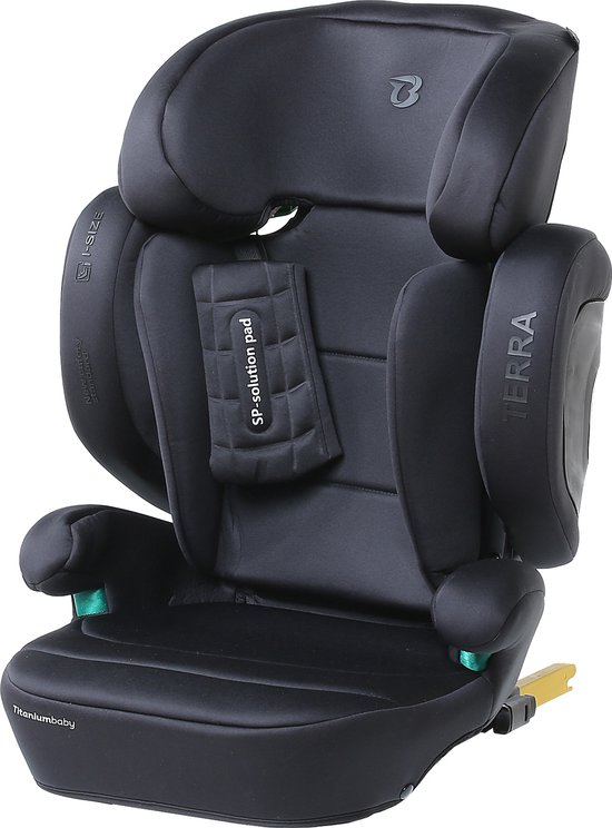 Titaniumbaby Terra Autostoel i-Size 100-150 cm Zwart