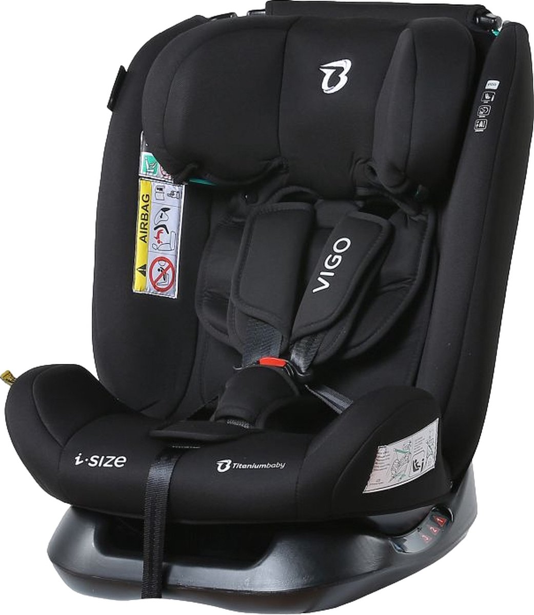 Titaniumbaby Vigo i-Size Autostoel Zwart