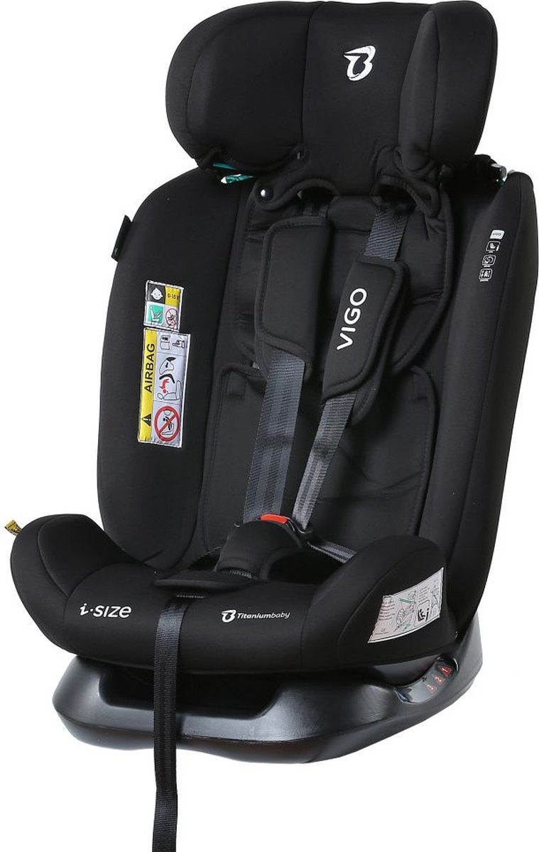 Titaniumbaby Vigo i-Size Autostoel Zwart