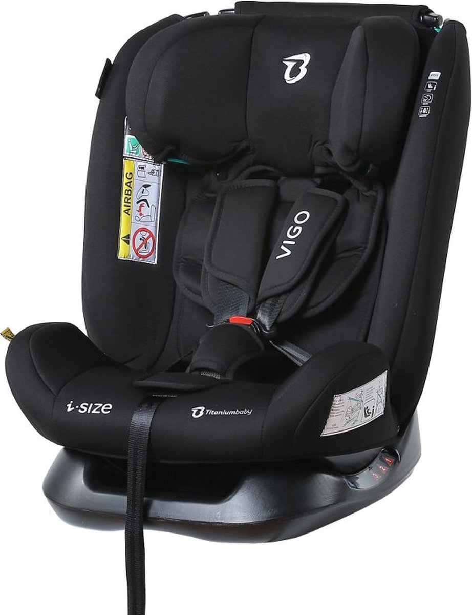 Titaniumbaby Vigo i-Size Autostoel Zwart