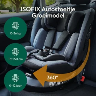 Universele Kinderautostoel ISOFIX 0-36 kg